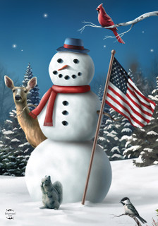 Spirit of the Season Winter House Flag