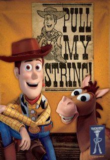 ハンガーフック　ウォールナット製   Woody's Plus Store Woody and Bullseye Toy Story House Flag - Briarwood Lane