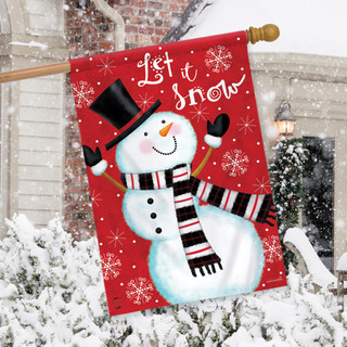 Let it Snow Doormat - Snowman Doormat - Winter Decor