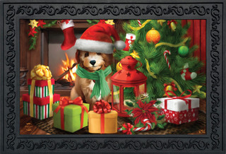 Waiting For Santa Christmas Doormat