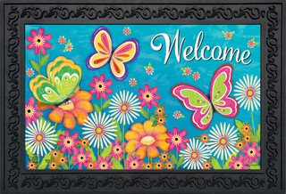 Butterfly Garden Spring Doormat