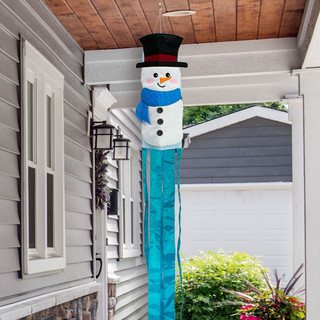 3D Snowman Winter Windsock
