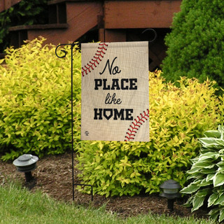 Briarwood Lane small printed garden flag with No Place Like Home baseball theme colorful porch decor.