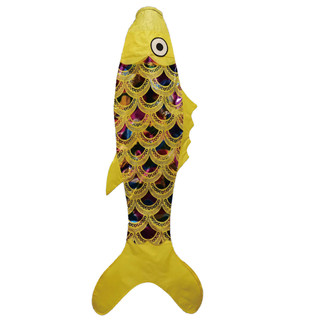 Yellow Fish Windsock 55"L