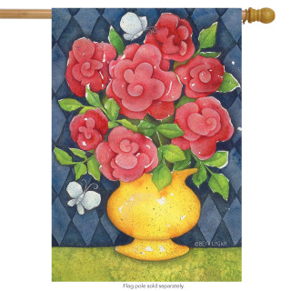 Fresh Bouquet Spring House Flag