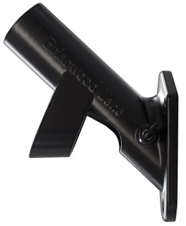 Briarwood Lane black 2-position metal flag pole bracket, decorative house flags hardware.