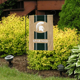 Michigan State Spartans NCAA Burlap Garden Flag
