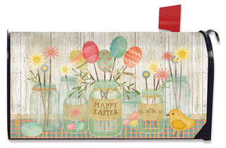 Spring Egg Bouquet Easter Magnetic Mailbox Cover