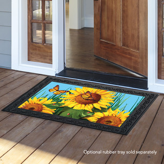Sunflower Field Summer Doormat