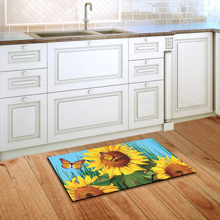 Sunflower Field Summer Doormat