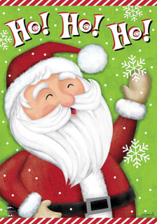 Ho Ho Ho Santa Christmas House Flag