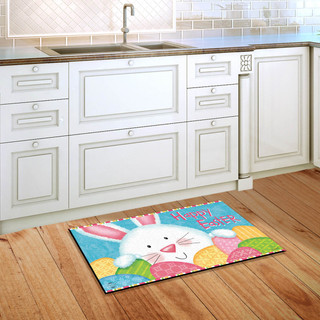 Bunny and Eggs Easter Doormat