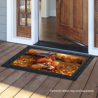Welcome Fall Puppies Doormat