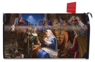 Holy Family Christmas Mailbox Cover