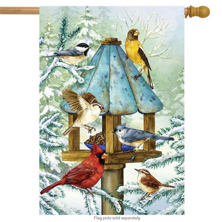 Cold Feet, Warm Hearts Winter House Flag