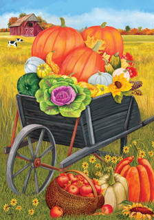 Farm Fresh Autumn House Flag