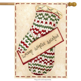 Warm Winter Wish House Flag