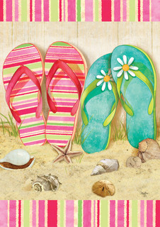 Flip Flop Summer House Flag