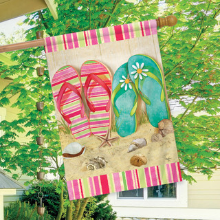 Flip Flop Summer House Flag