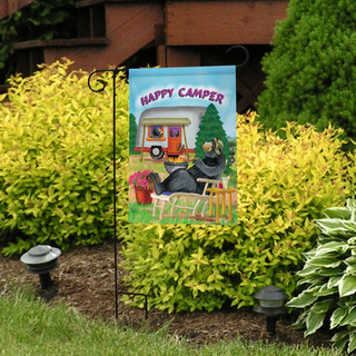 Happy Camper Summer Garden Flag