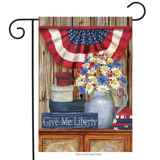 Give Me Liberty Primitive Garden Flag