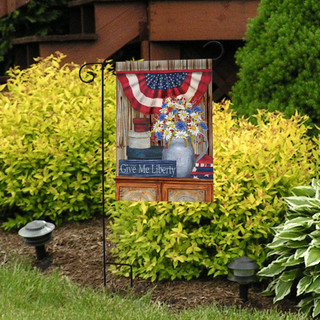 Give Me Liberty Primitive Garden Flag