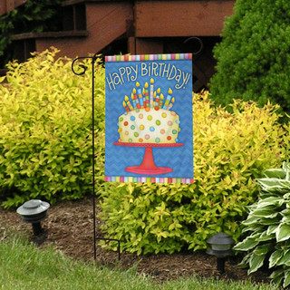 Happy Birthday Garden Flag