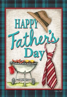Happy Father's Day Grillin' Garden Flag