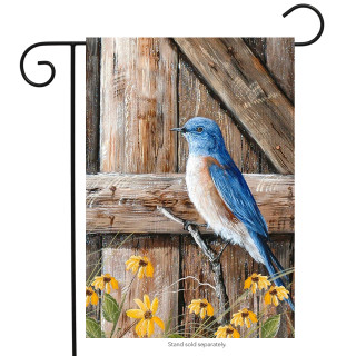 Bluebird Song Summer Garden Flag