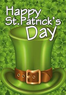 Leprechaun Hat St. Patrick's Day Garden Flag