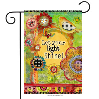 Let Your Light Shine Inspirational Spring Garden Flag
