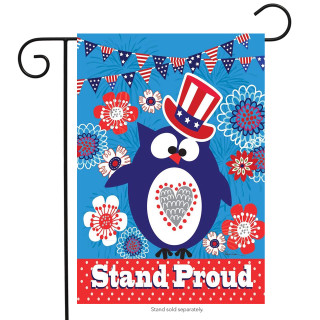 Stand Proud Patriotic Garden Flag