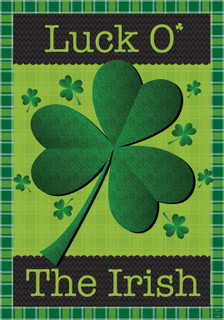 Luck O' The Irish St. Patrick's Day Garden Flag