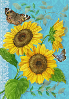 Sunflower Summer Decorative Garden Flag