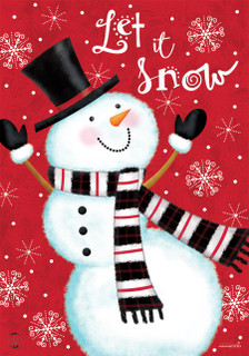 Snowman Celebration Winter Garden Flag
