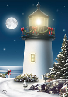 The Endless Night Winter Garden Flag