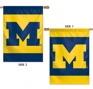 University of Michigan 2 Sided NCAA House Flag