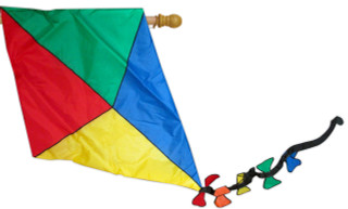 Kite Spring 3D Applique House Flag