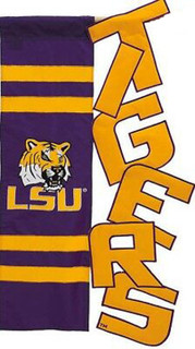 Louisiana State University Tigers NCAA Applique House Flag