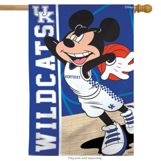 University of Kentucky Wildcats NCAA Mickey Mouse House Flag