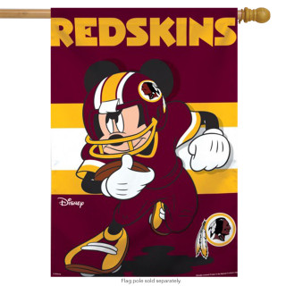 Washington Redskins NFL Mickey Mouse Football House Flag