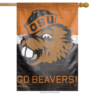 Oregon State University Go Beavers House Flag