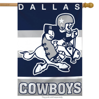 Dallas Cowboys Retro Vertical NFL House Flag