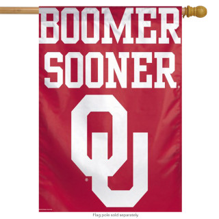 Oklahoma University NCAA Vertical House Flag
