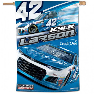 Kyle Larson #42 Vertical Flag