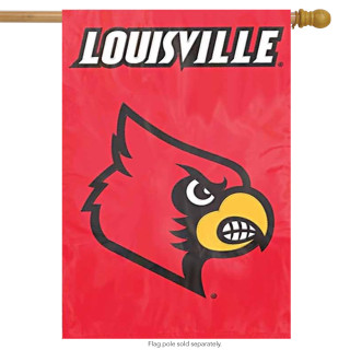 Louisville Cardinals Applique & Embroidered Banner Flag NCAA