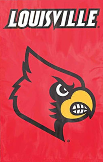 Louisville Cardinals Applique & Embroidered Banner Flag NCAA