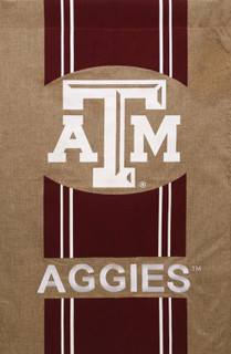 Texas A&M Aggies Burlap Licensed NCAA House Flag