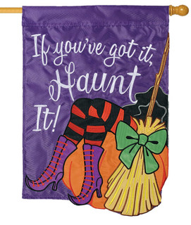 Got It, Haunt It Halloween Applique House Flag