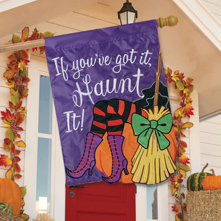 Got It, Haunt It Halloween Applique House Flag